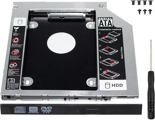 Caddy Adapter Laptop Optical Drive Sata-sata 12.5 12.7 Mm