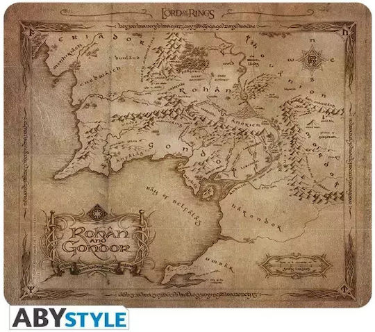 Abysse Lord Of The Rings Rohan And Gondor Map MousePad Mouse Pad (235mm) Καφέ ABYACC165