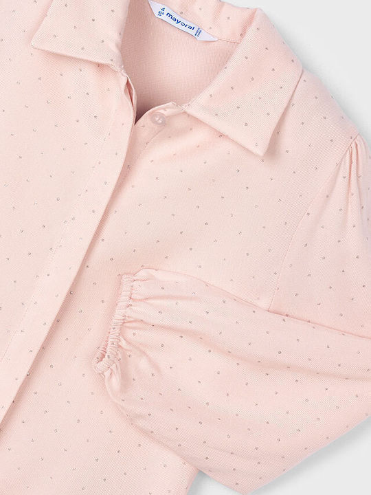 Kinderbluse Kurzarm Pastellfarben