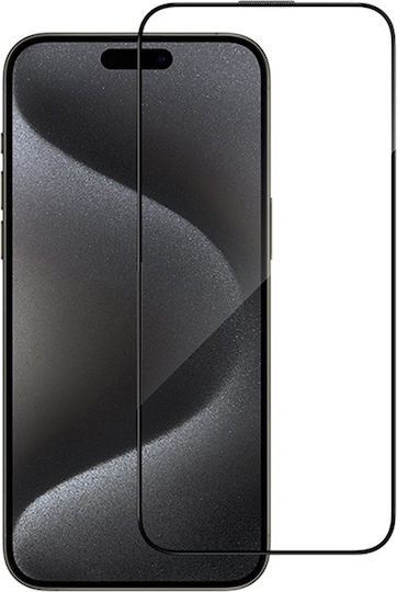 Blueo Tempered Glass Negru (iPhone 15)