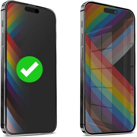 3D Privacy Matte Tempered Glass Black (iPhone 16 Pro Max)