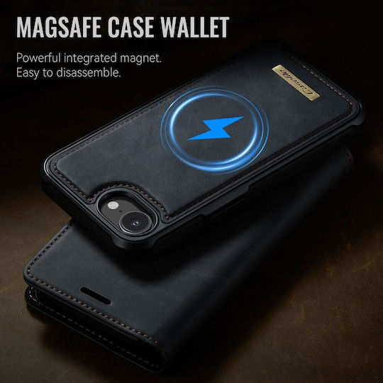 Caseme Book Σιλικόνης Μαύρο (iPhone 17e / 16e)