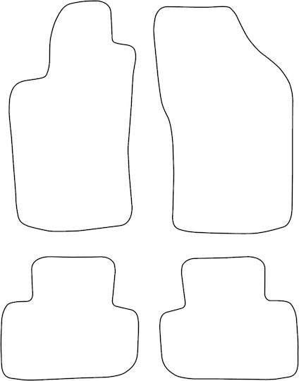 Set Velour Mats Matching Alfa Romeo Gt 2003-2010 Blue Edging