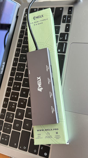 Welx WL2 Hub 5 Θυρών USB 3.2 με σύνδεση USB-C / USB-A