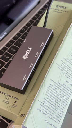 Welx WL2 Hub 5 Θυρών USB 3.2 με σύνδεση USB-C / USB-A