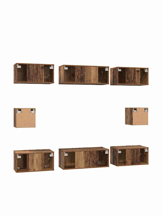 Unitate TV pentru sufragerie Coffee L80xA30xÎ30cm