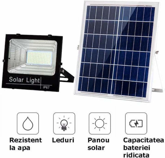 Montat pe perete Lampă Solară 200W cu Senzor de Mișcare, Fotocelulă și Telecomandă IP67