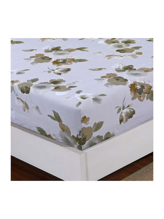 Casa Colori Sheet Semi Double with Elastic 120x200+30cm. Louise Beige