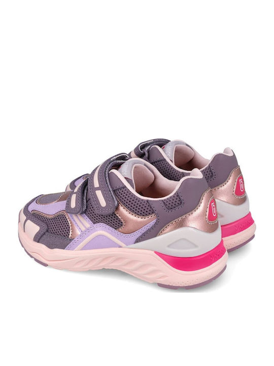 Παιδικά Sneakers Ανατομικά με Σκρατς Μωβ