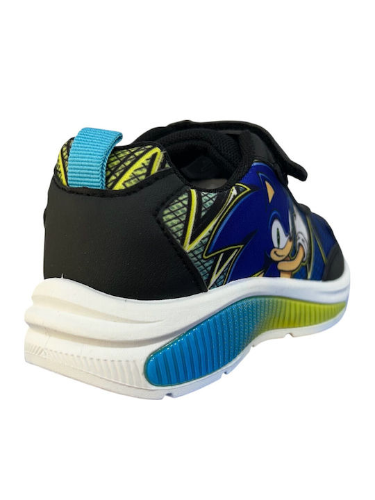 Sonic Kids Sneakers with Scratch & Lights Black