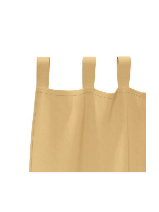 vidaXL Set of Beige Blackout Window Curtains with Tab Top 140x140cm
