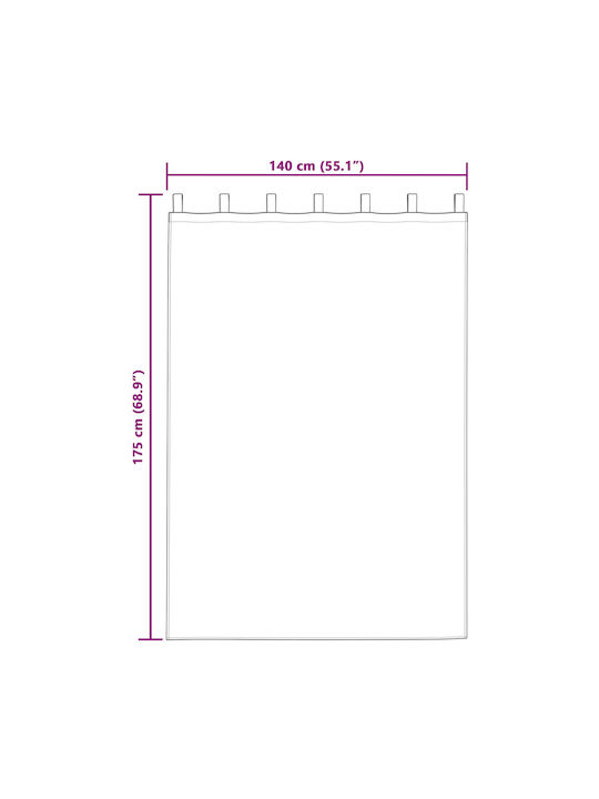 vidaXL vidaXL Vorhänge Verdunkelung Fenster mit Obere Registerkarte Hellblaue 140x175cm