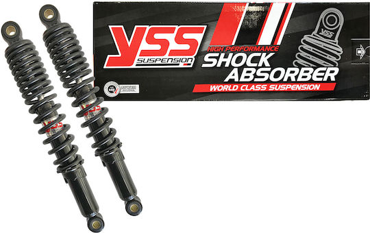 Shock Absorbers Pair Back 34cm Progressive Spring Honda Innova 125 Supra 100 Yss Black