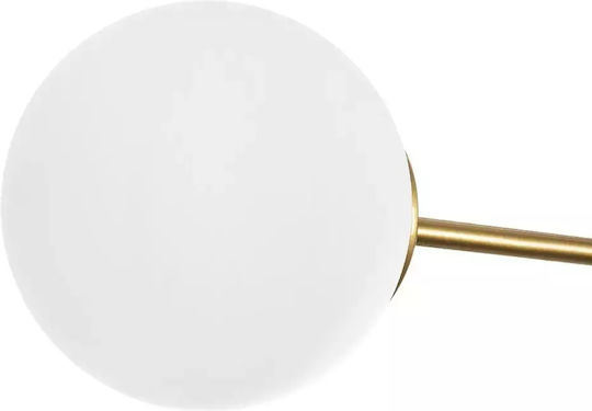 GloboStar Globus Κρεμαστό Φωτιστικό Χρυσό Μπάλα με Ντουί E27 62x15x23εκ.