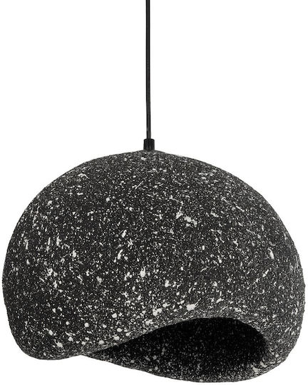 GloboStar Stone Hängelampe Gray Glocke mit Fassung E27 35x31x26cm.