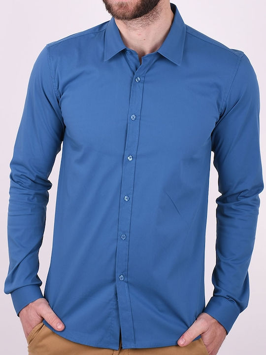 Langärmlig Hemd Blue