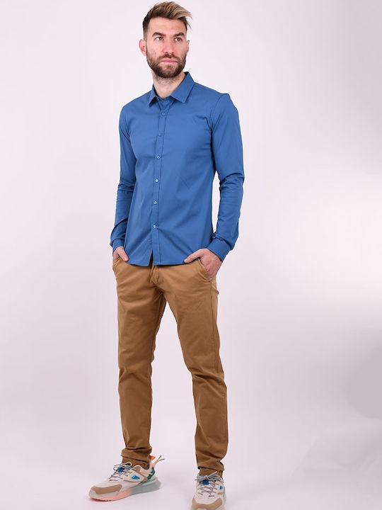 Langärmlig Hemd Blue