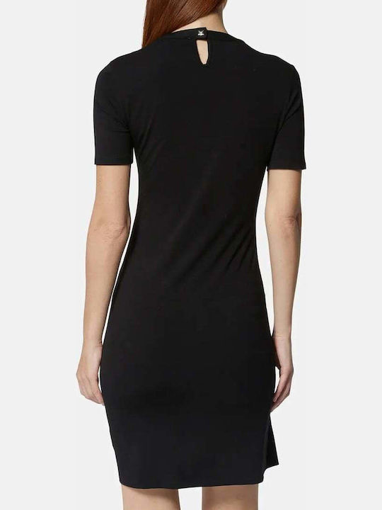 Mini Dress with Ruffle Black