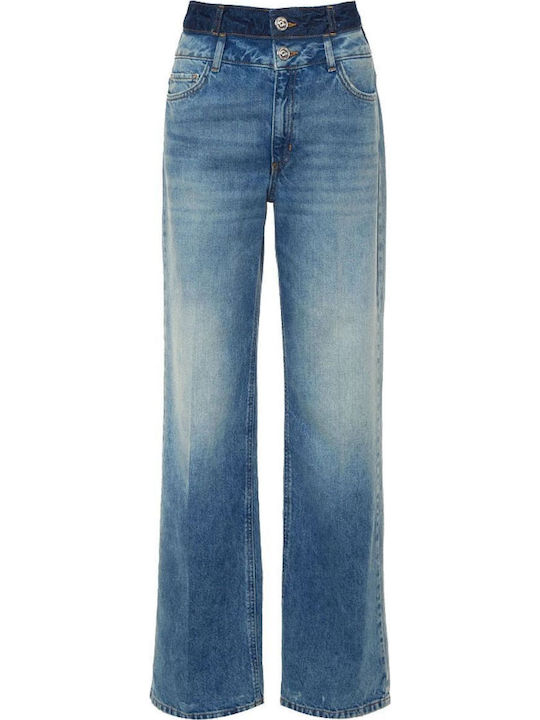 Erika High Waist Women's Jean Trousers Blue Denim