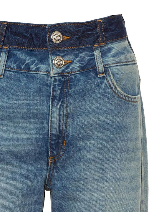 Erika High Waist Women's Jean Trousers Blue Denim