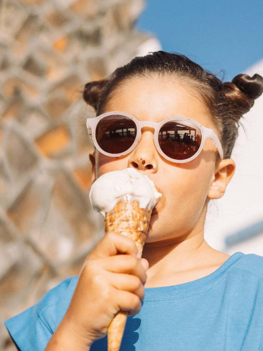 Olivio & Co Oval Kids White Sunglasses For 5-12 Years