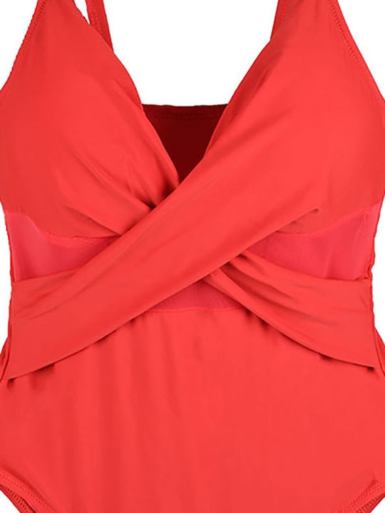 One Piece Swimsuit Coral