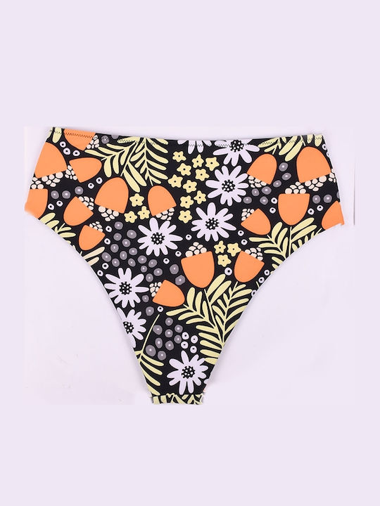 Set Bikini High Waist Floral White