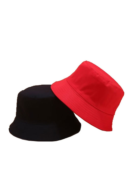 Moda4u Υφασμάτινo Ανδρικό Καπέλο Στυλ Bucket Κόκκινο