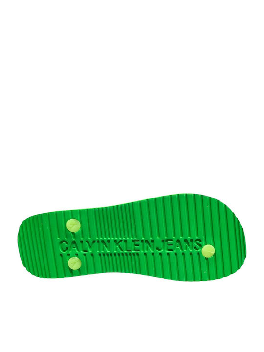 Women's Flat Sandals in Green Color