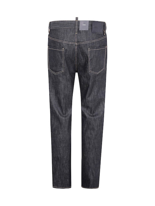 Dsquared2 Men's Elastic Regular Fit Straight Black Jeans Pants