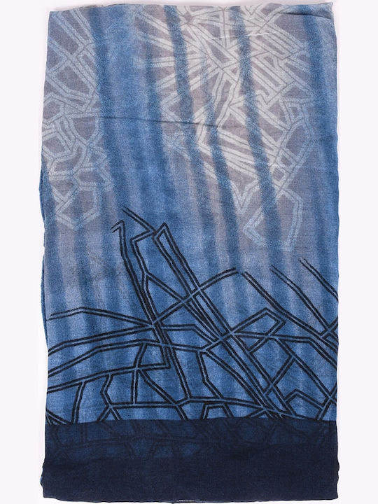 T & D Damen Schal Blau