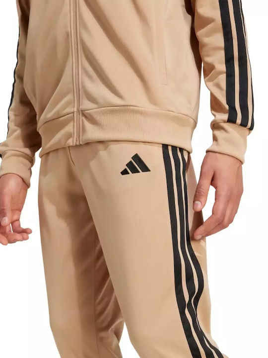 3-Stripes Лъскав с Ластик Бежов