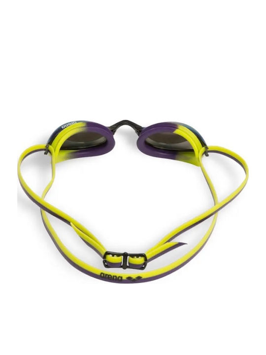 Arena Python Schwimmbrille Erwachsene mit Antibeschlaggläsern Gelb