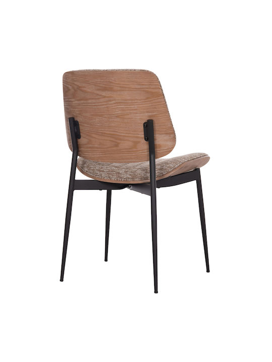 Conti Stühle Speisesaal Black, Brown 2Stück 49x56x82cm