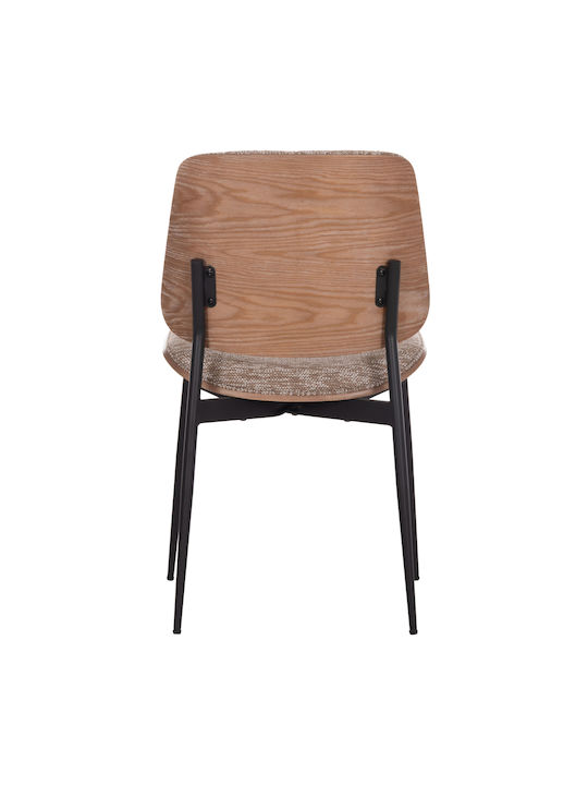 Conti Stühle Speisesaal Black, Brown 2Stück 49x56x82cm