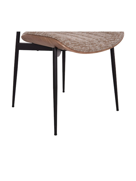 Conti Stühle Speisesaal Black, Brown 2Stück 49x56x82cm