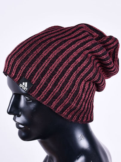 Beanie Männer Fleece Beanie Gestrickt in Burgundisch Farbe
