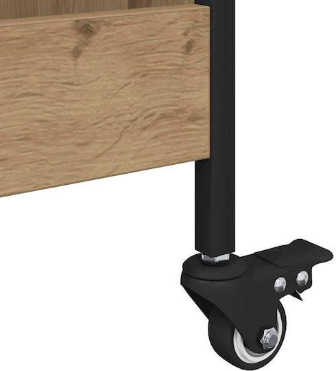 vidaXL Ραφιέρα Κουζίνας Ξύλινη 3 Θέσεων Καφέ 70x30x82cm