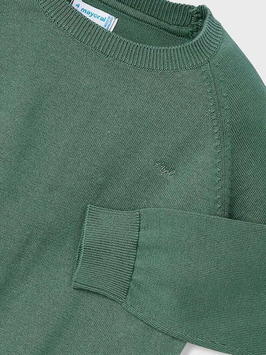 Kinderpullover Langarm Grün Basic