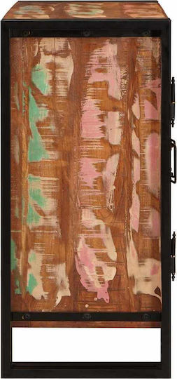 Noptieră din Lemn Masiv Multicolor 38x33x58cm
