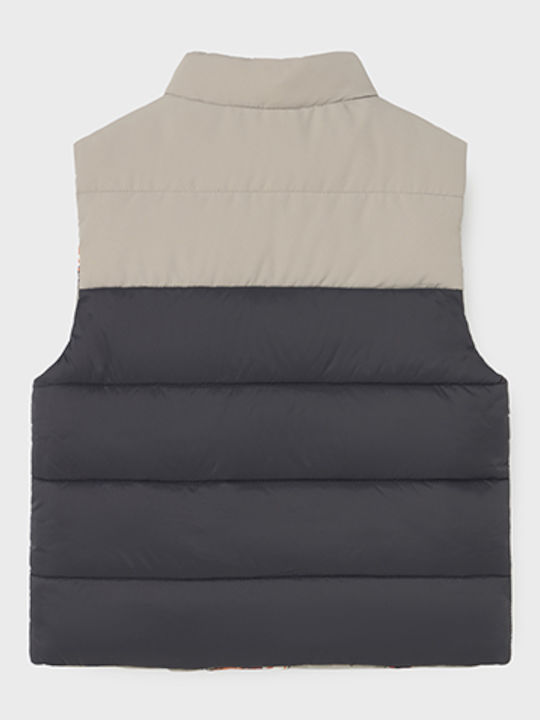 Kids Quilted Sleeveless Jacket Dark Grey