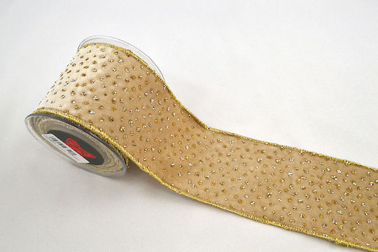 Ribbon Portabella Beige-Gold 6.7 Cm X 4.5 M Beige-Gold