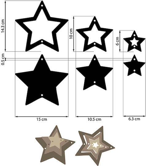Decorative Designs MDF Stamperia Owl's House Stars