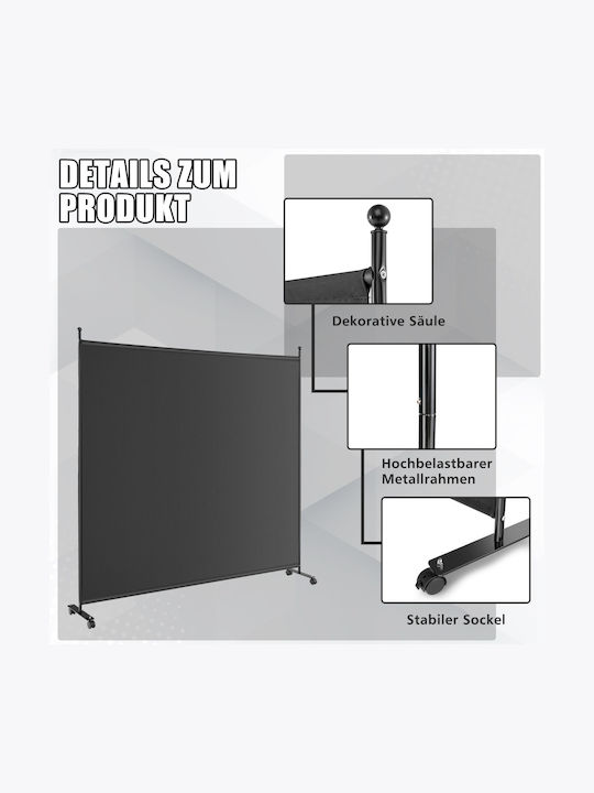 Costway Decorativ Paravan Tesatura 184x184cm