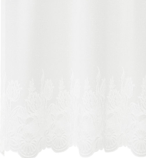 vidaXL Vorhang für Fenster mit Bleistiftfalten Weiß 400x100cm
