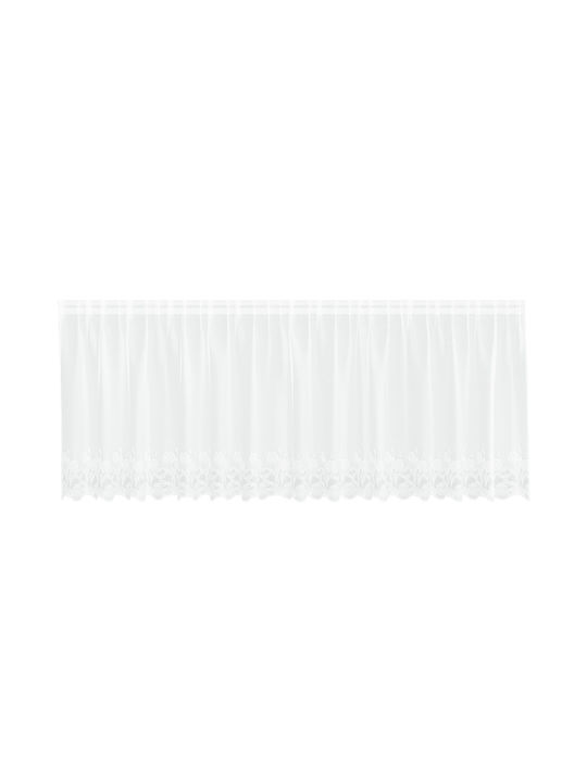 vidaXL White Window Curtain with Pencil Pleat 400x100cm