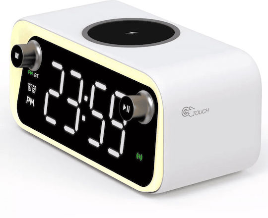 Ceas De Masă Digital Led Cu Ceas Deșteptător Radio Și Încărcare Wireless
