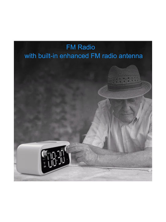 Ceas Digital de Masă cu Alarmă, Radio și Încărcare Wireless