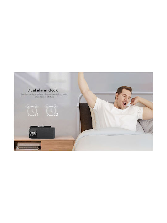 Ceas De Masă Digital Cu Ceas Deșteptător Radio Și Încărcare Wireless