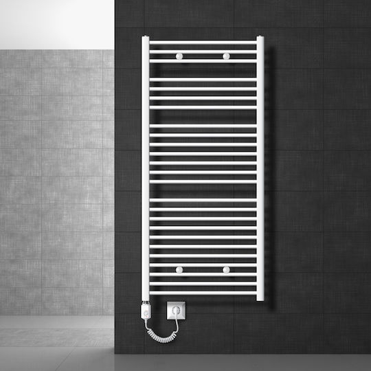 LuxeBath Elektrischer Handtuchhalter 900W 150x75cm Weiß